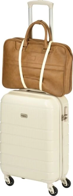 Princess Traveller Florence - Handbagagekoffer Met Strap - Crème - S - 55cm -Huishoudelijke Artikelen Verkoop 451x1200 1