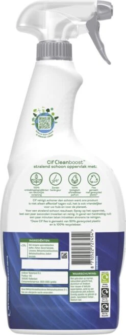 Cif CleanBoost Power & Shine Badkamer Spray - 6 X 750 Ml - Voordeelverpakking -Huishoudelijke Artikelen Verkoop 454x1200 1