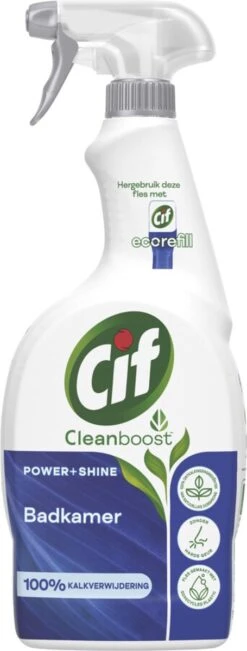Cif CleanBoost Power & Shine Badkamer Spray - 6 X 750 Ml - Voordeelverpakking -Huishoudelijke Artikelen Verkoop 455x1200 1