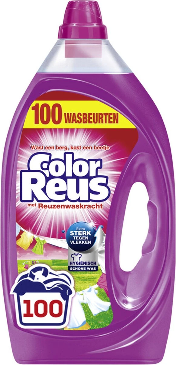 2x Witte Reus Vloeibaar Wasmiddel Color Reus 5 Liter 8 2x Witte Reus Vloeibaar Wasmiddel Color Reus 5 Liter - Afbeelding 6