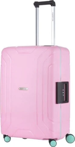CarryOn Steward TSA Reiskoffer - 65cm Trolley Met Kliksloten - Dubbele Wielen - Roze -Huishoudelijke Artikelen Verkoop 614x1200 1