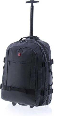 Gladiator Polar Handbagage Laptop Rugzak Trolley - 55 Cm - 14 Inch - Zwart
