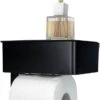 Gatot Goodies RVS Toiletrolhouder Met Plankje - WC Rolhouder Zwart Zonder Boren –Toiletpapierhouder Zelfklevend – Met Lade -Huishoudelijke Artikelen Verkoop 641x1200
