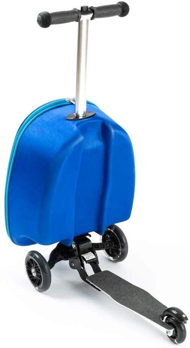 Jongens Koffer Hand Bagage Koffer En Step In 1 - Blauw - 21 Liter - 40x20x25 Cm Incl. Nekkussen Vliegtuig 7 Jongens Koffer Hand Bagage Koffer En Step In 1 - Blauw - 21 Liter - 40x20x25 Cm Incl. Nekkussen Vliegtuig - Afbeelding 5