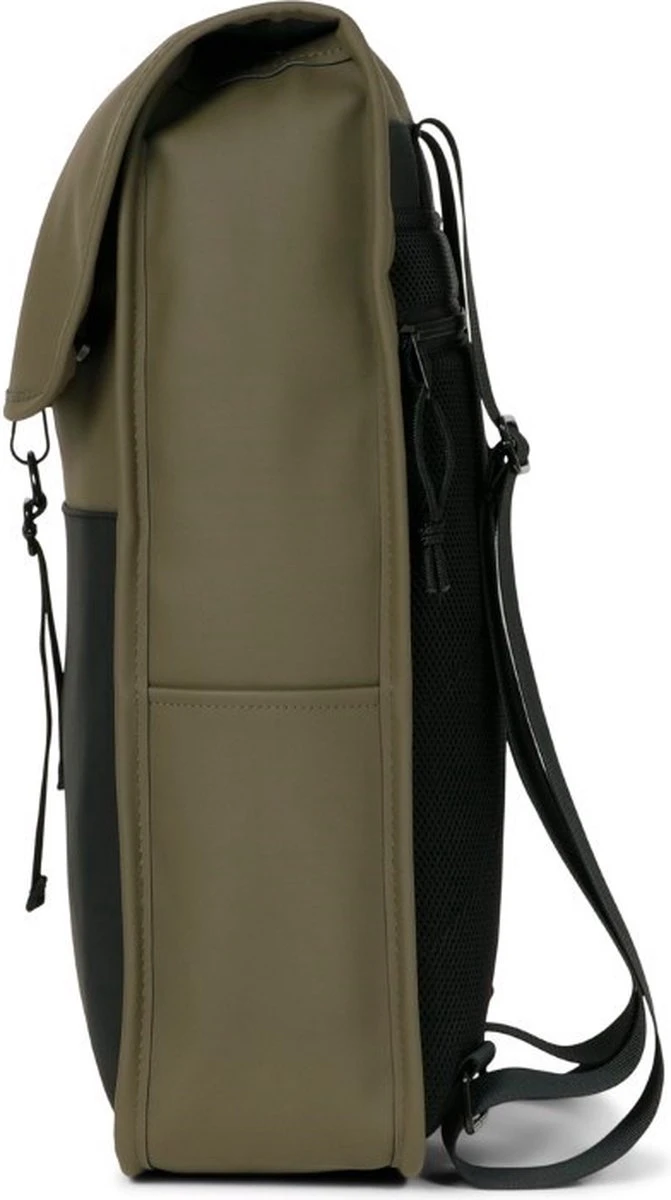 Norländer Dull PU Duo Rugtas - Met Laptopvak - Groen/Zwart 4 Norländer Dull PU Duo Rugtas - Met Laptopvak - Groen/Zwart - Afbeelding 2