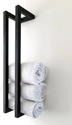 PROSIN® Luxe RVS Wc Rolhouder – Toiletrolhouder – Rollenhouder – Reserverolhouder Zwart – Handdoekrek - Handoekkenrek - Handdoekhouder - Opbergrek – Rek – Mat Zwart – Hangend – Zelfklevend - Modern -Huishoudelijke Artikelen Verkoop 693x1200