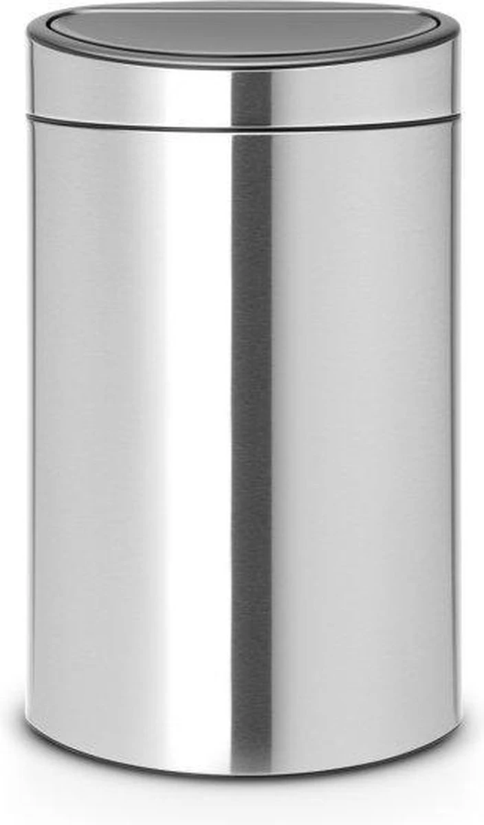 Brabantia Touch Bin Prullenbak - 40 L - Matt Steel Fingerprint Proof 3 Brabantia Touch Bin Prullenbak - 40 L - Matt Steel Fingerprint Proof