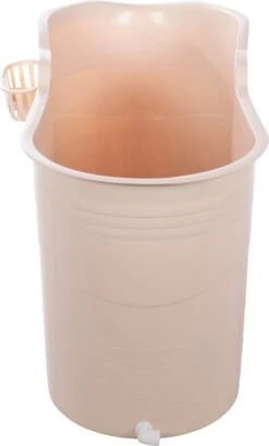 HelloBath® - Bath Bucket - XL - 125 Cm - Brazilian Sand - Zitbad - Ligbad (Verzending In Doos) - Incl. Badplank En Kraantje -Huishoudelijke Artikelen Verkoop 724x1200