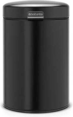 Brabantia NewIcon Wandprullenbak - 3 L - Matt Black -Huishoudelijke Artikelen Verkoop 748x1200