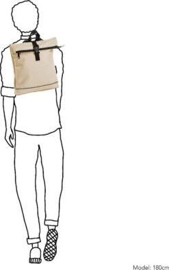 Daniel Ray Jefferson Rolltop Laptop Rugzak Waterproof - Off White -Huishoudelijke Artikelen Verkoop 755x1200