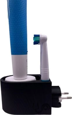 Plugware Oral-B Elektrische Tandenborstelhouder- Opzetborstelhouder - Zwart - Kabelloos Opladen - Badkamer Accessoires - Zonder Boren -Huishoudelijke Artikelen Verkoop 756x1200