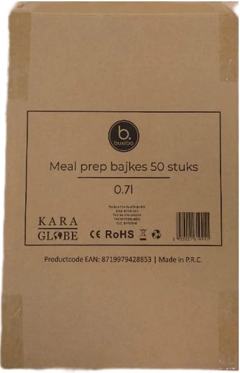 Buxibo - 50 Meal Prep Bakjes - Salade/Lunch Box - Diepvriesbakjes - Vershoudbakjes - Plastic Bakjes Met Deksel - Vershouddoos - Magnetron Vaatwasser Bestendig - 24 Oz/0.7 Liter Inhoud - Herbruikbaar - Kunststof - BPA Vrij - Zwart 6 Buxibo - 50 Meal Prep Bakjes - Salade/Lunch Box - Diepvriesbakjes - Vershoudbakjes - Plastic Bakjes Met Deksel - Vershouddoos - Magnetron Vaatwasser Bestendig - 24 Oz/0.7 Liter Inhoud - Herbruikbaar - Kunststof - BPA Vrij - Zwart - Afbeelding 4