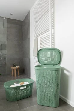 Curver Infinity Recycled Dots Wasmand - 40L - 2 Stuks - Groen -Huishoudelijke Artikelen Verkoop 801x1200 3