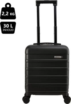 CabinMax Handbagage Koffer - Trolley 30L - Harde Reiskoffer - 45x36x20cm - Lichtgewicht - Groot Capaciteit - Zwart -Huishoudelijke Artikelen Verkoop 822x1200