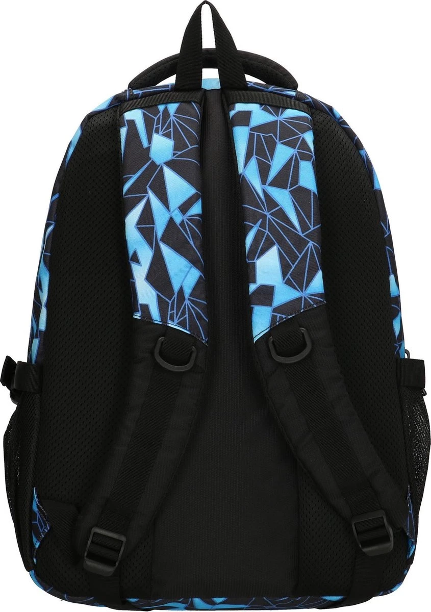 Enrico Benetti Santa Cruz Laptop Rugzak - Zwart/Aqua 6 Enrico Benetti Santa Cruz Laptop Rugzak - Zwart/Aqua - Afbeelding 4