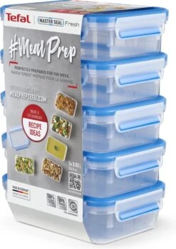 Tefal MasterSeal Fresh Mealprep Set - 5 X 800ml - Blauw -Huishoudelijke Artikelen Verkoop 849x1200 2