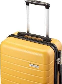 Swiss Alpine 2.0 - Handbagage Koffer - 55x35x20 Cm - 4 Wielen - Geel -Huishoudelijke Artikelen Verkoop 879x1200 2
