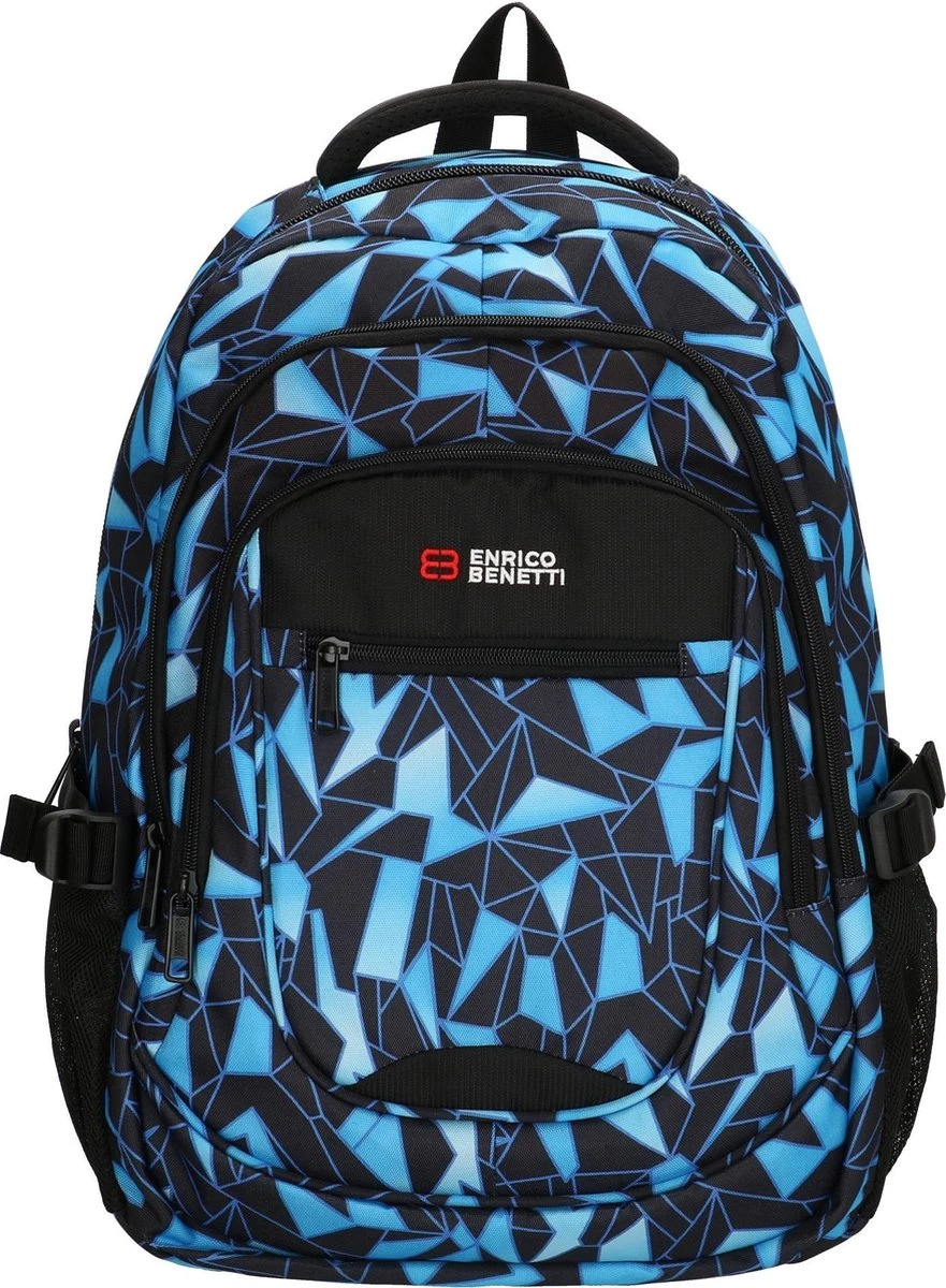 Enrico Benetti Santa Cruz Laptop Rugzak - Zwart/Aqua 3 Enrico Benetti Santa Cruz Laptop Rugzak - Zwart/Aqua