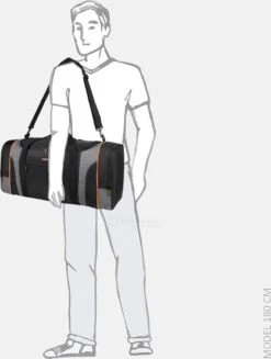 Decent Flexplus Reistas - 70 Cm - Zwart / Oranje -Huishoudelijke Artikelen Verkoop 906x1200 4