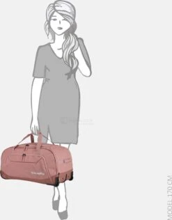 Travelite Reistas Met Wielen / Weekendtas - 77 X 41 X 38 Cm - 120 Liter Kick Off - Roze -Huishoudelijke Artikelen Verkoop 937x1200 3