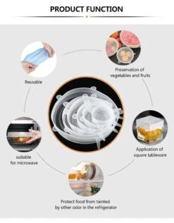 Siliconen Vershoud Deksels – Set Van 6 Stuks – Flexibel – Herbruikbaar – Wit - Stretch Tot Wel 30 Cm 14 Siliconen Vershoud Deksels – Set Van 6 Stuks – Flexibel – Herbruikbaar – Wit - Stretch Tot Wel 30 Cm -Huishoudelijke Artikelen Verkoop 939x1200 1